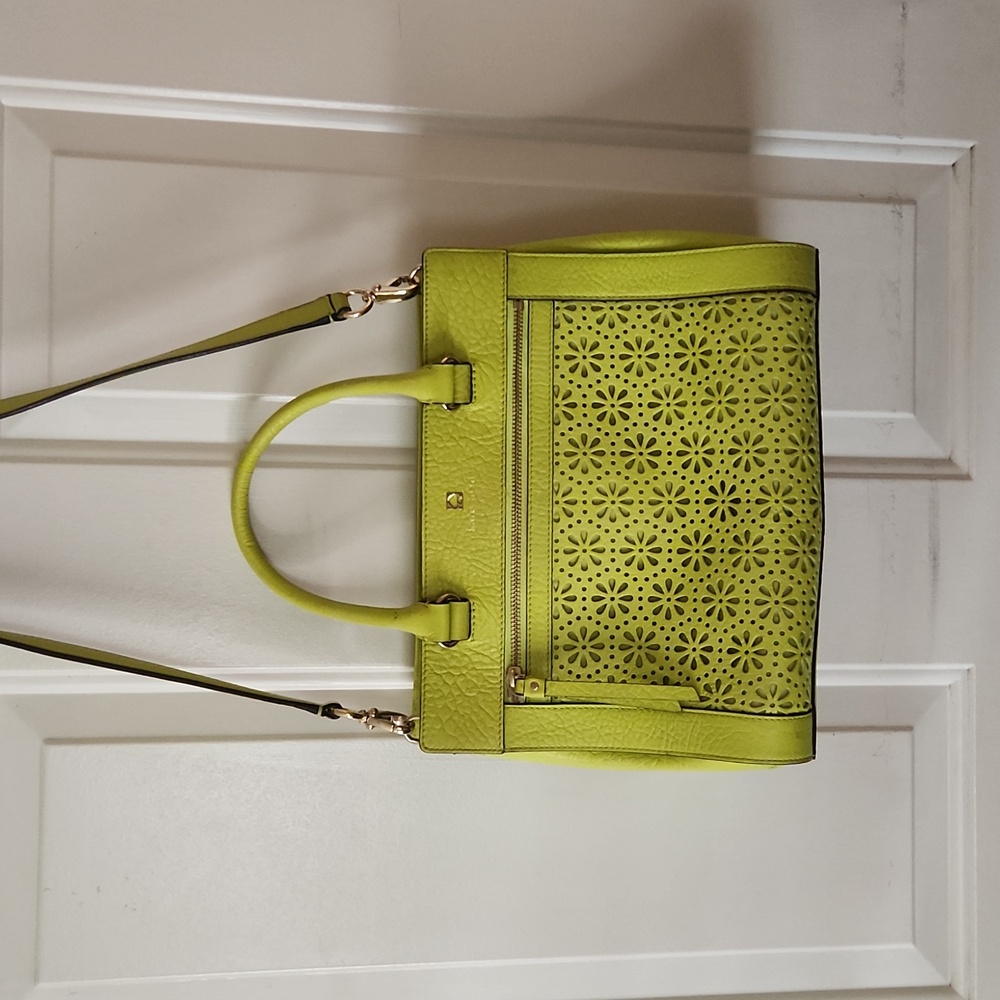 FIRM LAST DISCOUNT!! Kate Spade Neon Leather satchel with removable strap - Picture 2 of 13